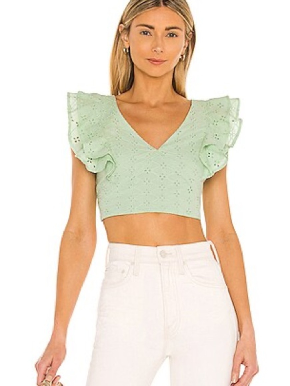 BCBGeneration Eyelet Blouse